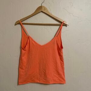 Moda International Tank Top Size Small Coral